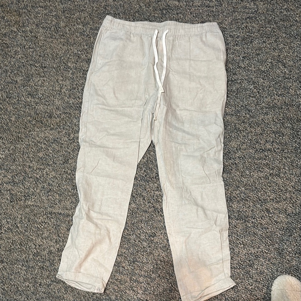 Linen jcrew pant